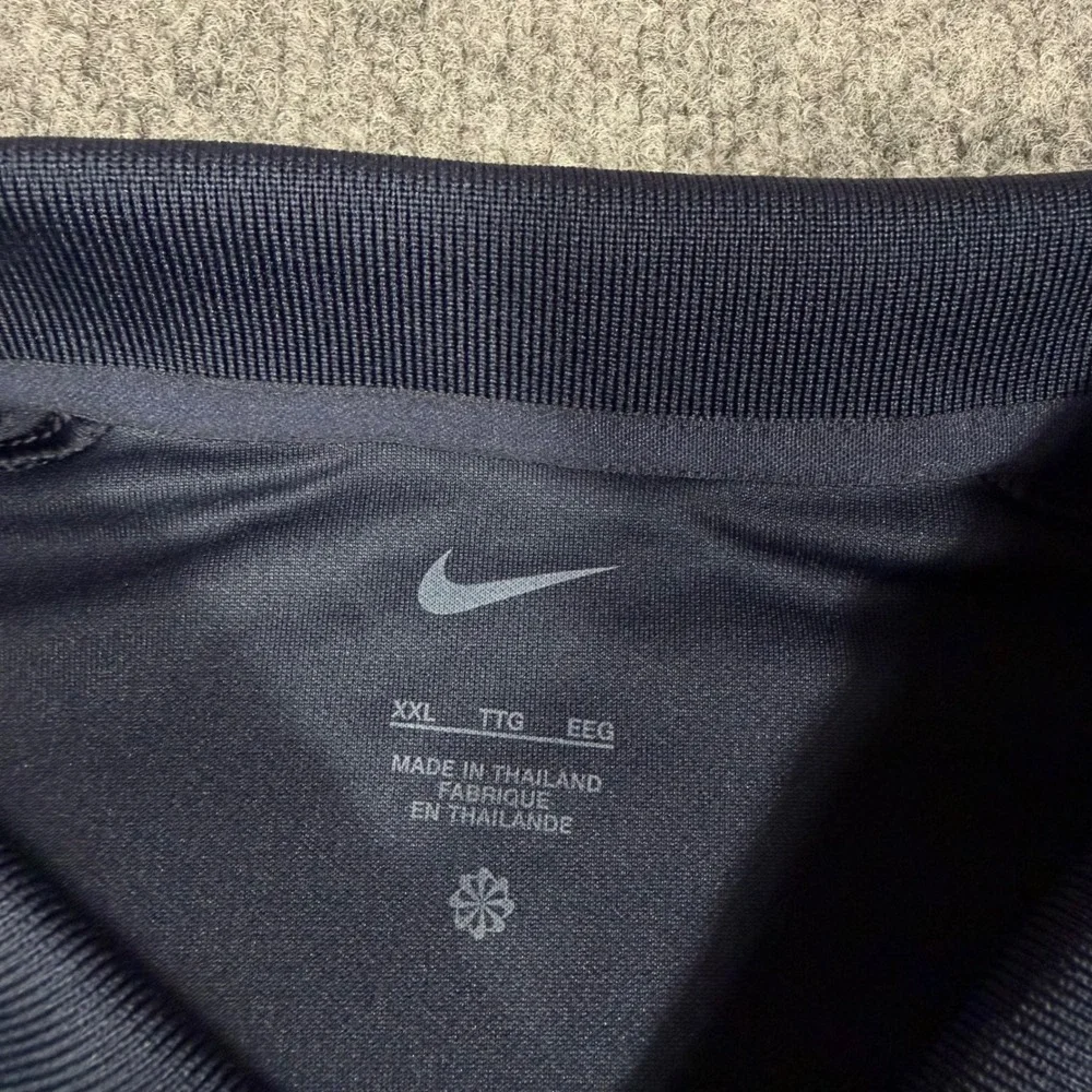 Nike Golf Polo Sunoco Logo Mens XXL Navy Blue Polyester Short Sleeve NWT